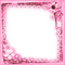Pink Flowers Frame - By KittyKatLuv65 - png ฟรี GIF แบบเคลื่อนไหว