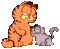 Garfield - Бесплатный анимированный гифка анимированный гифка