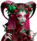 Woman.Fantasy.Pink.Red.Green - KittyKatLuv65 - besplatni png animirani GIF
