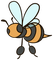 Kaz_Creations Bees Bee - kostenlos png Animiertes GIF