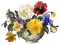 kikkapink vintage flowers deco vase