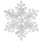 Snowflake White - PNG gratuit GIF animé