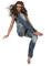 femme en jeans.Cheyenne63 - gratis png animeret GIF