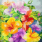 soave background animated painting field flowers - Gratis animeret GIF animeret GIF