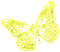 Animated.Butterfly.Yellow - KittyKatLuv65 - GIF animé gratuit GIF animé