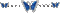 frise papillon bleu - Bezmaksas animēts GIF animēts GIF