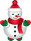 Kaz_Creations Christmas Winter Snowman - zadarmo png animovaný GIF