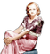 Rena Jean Harlow pink Woman Frau Vintage - png gratis GIF animado