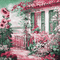 soave background animated vintage pink green