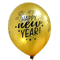 Happy New Year.Balloon.Gold.Victoriabea - 無料png アニメーションGIF