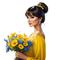 loly33 femme printemps fleur - bezmaksas png animēts GIF