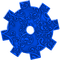 Steampunk.Gear.Blue - png gratuito GIF animata