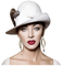 woman in white by nataliplus - png gratis GIF animado