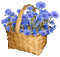 spring printemps flower fleur blossom fleurs  tube deco  blumenbouquet  flower bouquet  bouquet de fleurs basket blue gif glitter anime animated