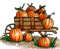 Herbst, Ernte, Kürbisse, Karren, Autumn, Harvest - PNG gratuit GIF animé