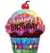 image ink happy birthday cupcake color cake corner edited by me - PNG gratuit GIF animé