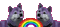 dogs and rainbows! - Animovaný GIF zadarmo animovaný GIF