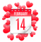February 14.Red.Calendar.Victoriabea - zadarmo png animovaný GIF