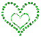 Y.A.M._Valentine decor heart green - GIF animé gratuit GIF animé