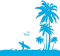 Kaz_Creations Beach Palm Trees - бесплатно png анимированный гифка