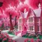 Pink Lego Barbie Mansion Neighbourhood - nemokama png animuotas GIF