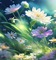loly33 fond fleur - PNG gratuit GIF animé