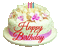 Happy Birthday Cake - Animovaný GIF zadarmo animovaný GIF