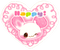 pink bunny sticker - бесплатно png анимированный гифка