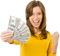woman money bp - png gratis GIF animasi