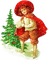 soave boy children winter vintage christmas tree - Free PNG Animated GIF