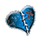 blue heart sparkly stitches - Free animated GIF Animated GIF