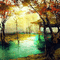 soave background animated oriental autumn water - GIF animé gratuit GIF animé