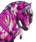 Pink horse - GIF animado grátis