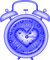 Clock.Time For Love.Text.Blue