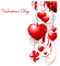 Kaz_Creations Valentine Deco Love Hearts Hanging Text - PNG gratuit GIF animé