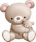 Kaz_Creations  Colours Cute Teddy Bear - безплатен png анимиран GIF