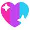 Androgyne heart emoji - png gratis GIF animasi