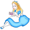Kaz_Creations Cartoon Alice In Wonderland - δωρεάν png κινούμενο GIF