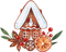 Gingerbread House - png gratis GIF animasi
