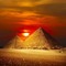 Egypt ägypten Egypte pyramid pyramide fond background paysage landscape image sunset