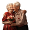 Elderly couple.Old.Seniors.Victoriabea - PNG gratuit GIF animé