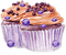 soave deco  fruit summer  blueberries cake cup - zdarma png animovaný GIF