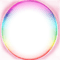 pink colorful circle frame - PNG gratuit GIF animé