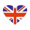 drapeau anglais angleterre coeur - zadarmo png animovaný GIF