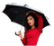 Femme.Woman.Umbrella.rain.Victoriabea - PNG gratuit GIF animé