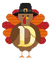 Lettre D. Thanks giving - Free PNG Animated GIF