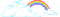 Rainbow w/ Cloud - GIF เคลื่อนไหวฟรี GIF แบบเคลื่อนไหว