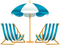 Kaz_Creations Beach Chairs and Umbrella Parasol - Free PNG Animated GIF