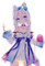 Transparent Cute Anime Girl. ~White~ - ingyenes png animált GIF