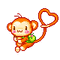Animal (Monkey love ) - GIF animate gratis GIF animata